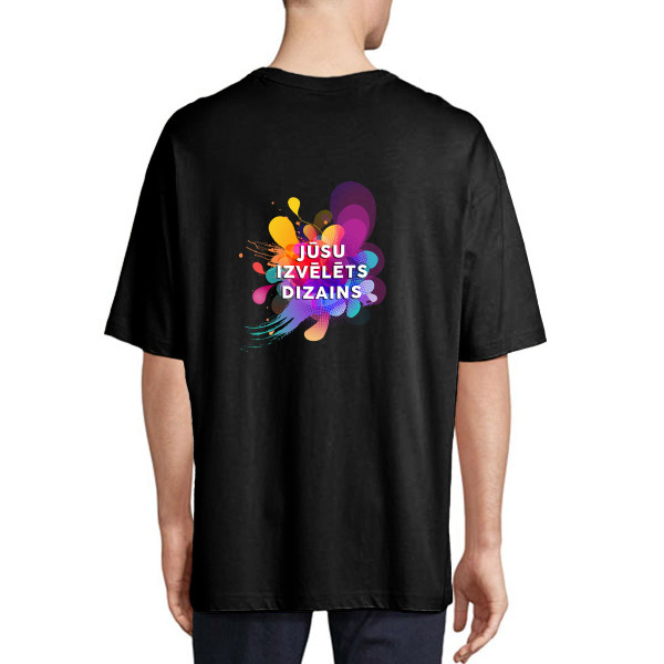 Oversized UNISEX T-krekls ar jūsu pašu dizainu