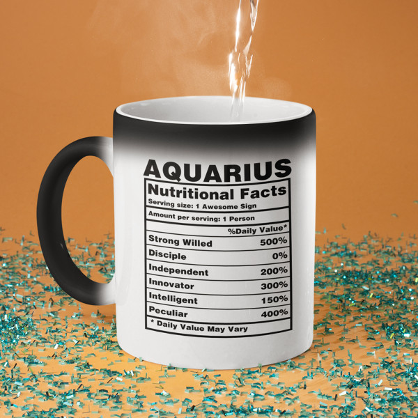 Krūze "Aquarius Nutrition Facts"