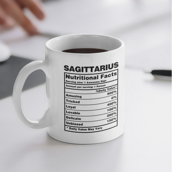 Krūze "Sagittarius Nutrition Facts"