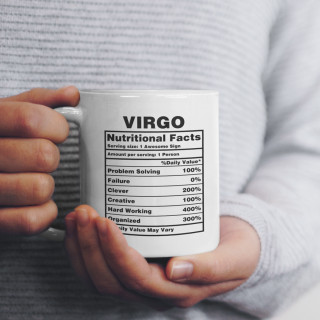 Krūze "Virgo Nutrition Facts"