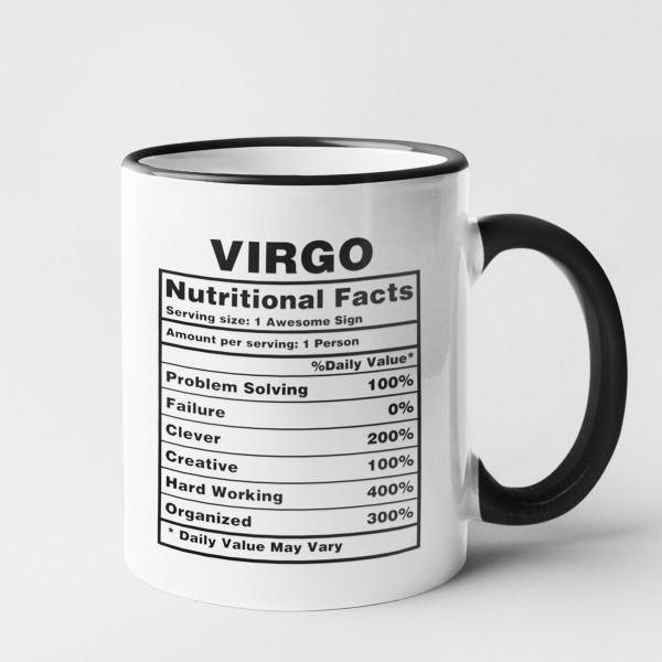 Krūze "Virgo Nutrition Facts"