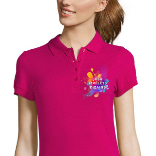 Sieviešu polo krekls ar jūsu izvēlēto dizainu