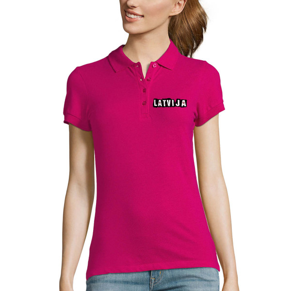Sieviešu polo krekls "Latvija"