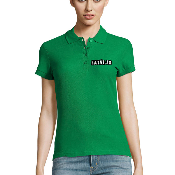 Sieviešu polo krekls "Latvija"