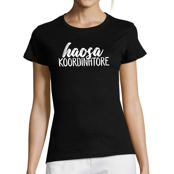 Sieviešu T-krekls "Haosa koordinātore"