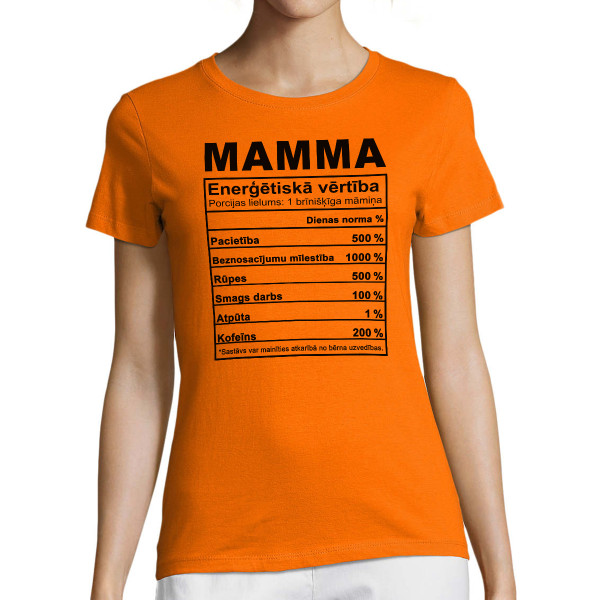 Sieviešu t-krekls "Mammas sastāvs"