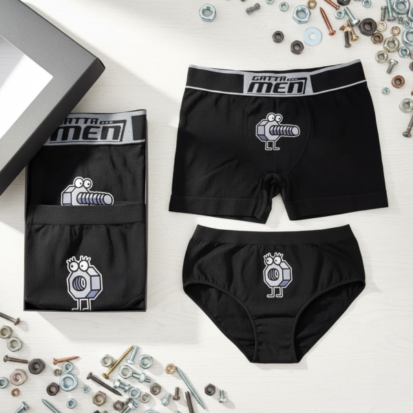 Pāra apakšveļas komplekts "Nerātnās skrūvītes"