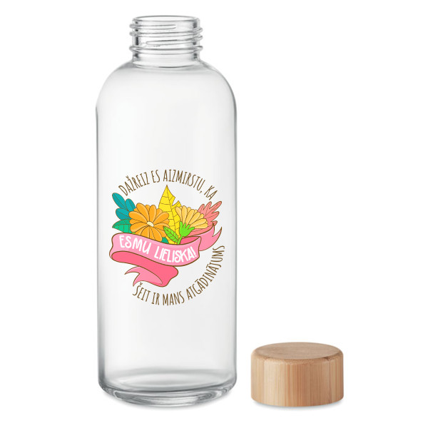 Stikla ūdens pudele "Tu esi lieliska!" (650ml)