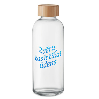Stikla ūdens pudele "Zvēru, tas ir tikai ūdens" (650ml)