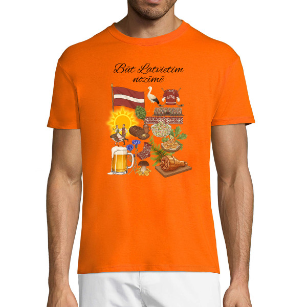 T-krekls "Būt latvietim nozīmē"
