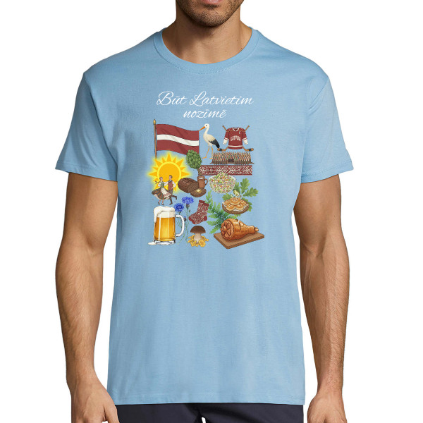 T-krekls "Būt latvietim nozīmē"