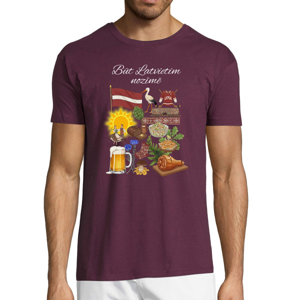 T-krekls "Būt latvietim nozīmē"
