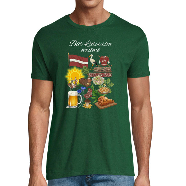 T-krekls "Būt latvietim nozīmē"
