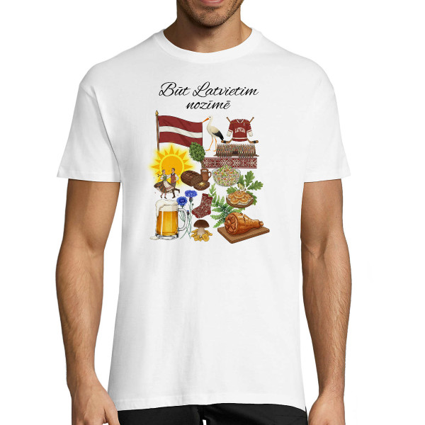 T-krekls "Būt latvietim nozīmē"
