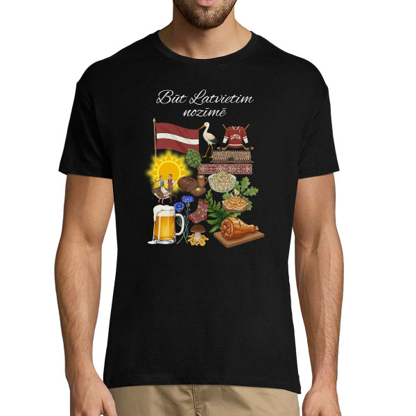 T-krekls "Būt latvietim nozīmē"