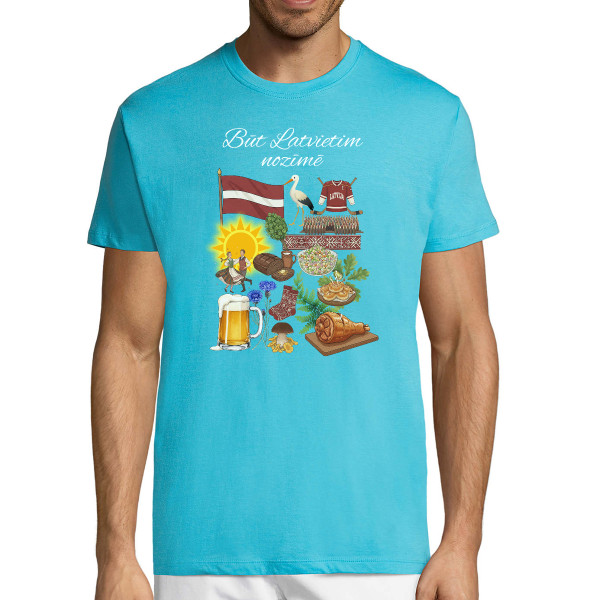 T-krekls "Būt latvietim nozīmē"