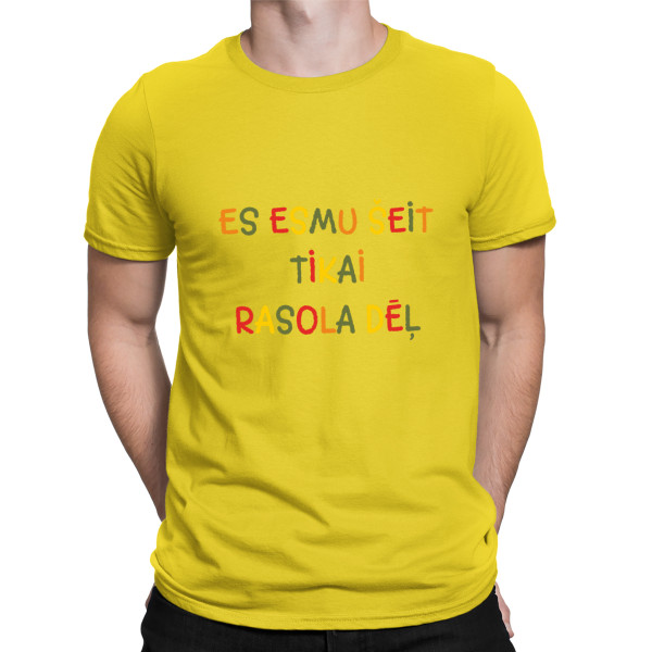 T-krekls "Es esmu šeit tikai rasola dēļ"