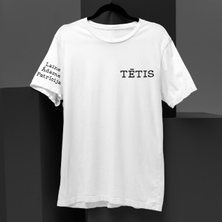 T-krekls "Tētis" ar bērnu vārdiem uz piedurknes