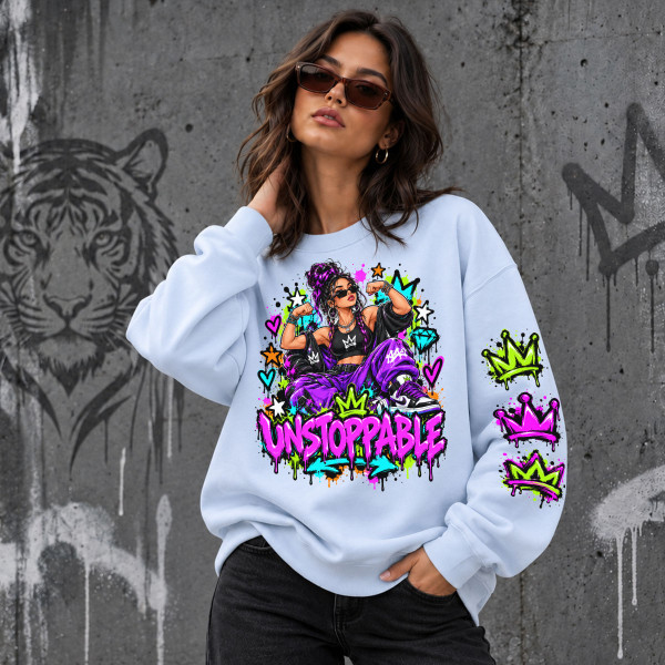Unisekss pasteļkrāsas džemperis "Unstoppable"