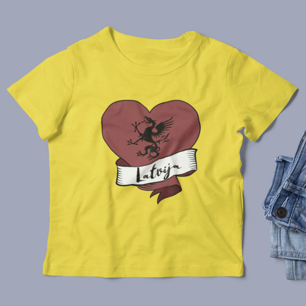 Bērnu T-krekls "Latvijas sirds"