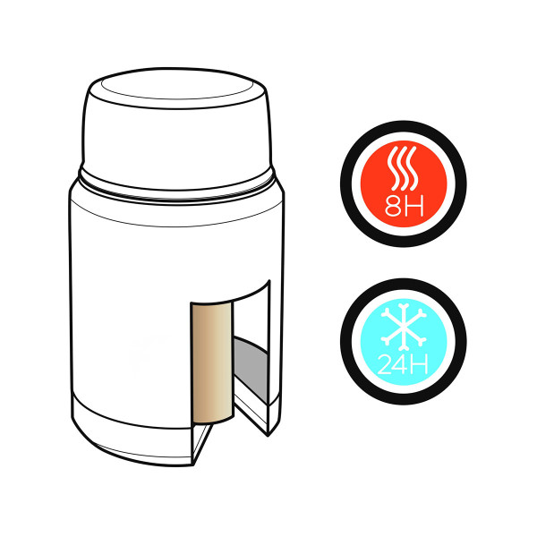 Vakuuma pārtikas termoss ar karoti "Swiss Peak Elite" (ar iespēju iegravēt par papildu samaksu)