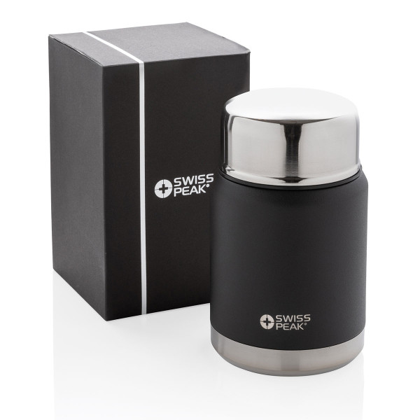 Vakuuma pārtikas termoss ar karoti "Swiss Peak Elite" (ar iespēju iegravēt par papildu samaksu)