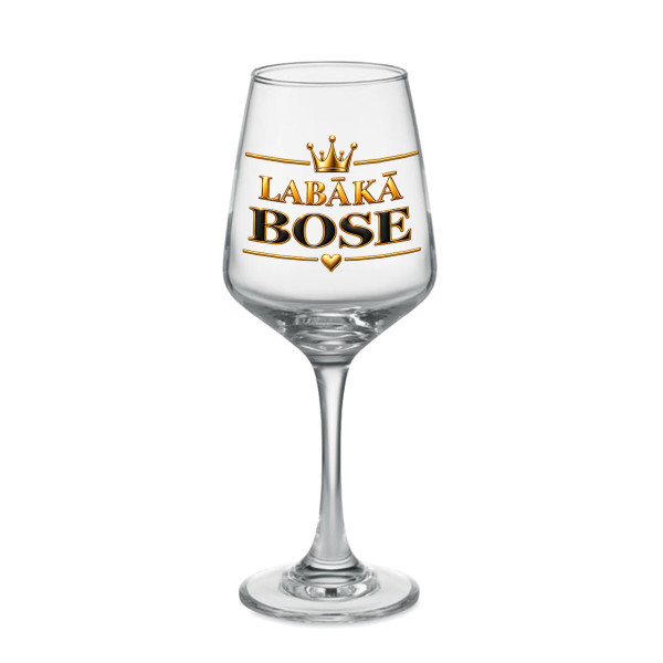 Vīna glāze "Labākā bose" (400ml)