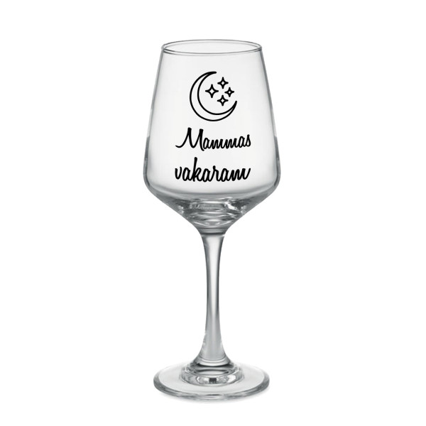 Vīna glāze "Mammas vakaram" (400ml)