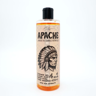 Vīriešu dušas želeja, šampūns, putas un ziepes 4in1 "Apache" (400ml)