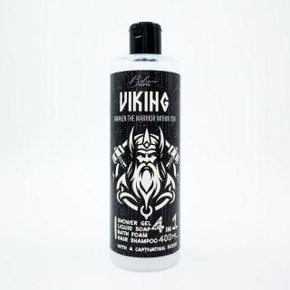 Vīriešu dušas želeja, šampūns, putas un ziepes 4in1 "Viking" (400ml)