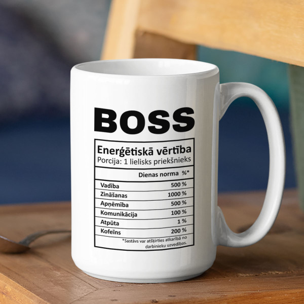 XL krūze "Bosa sastāvs" (450ml)