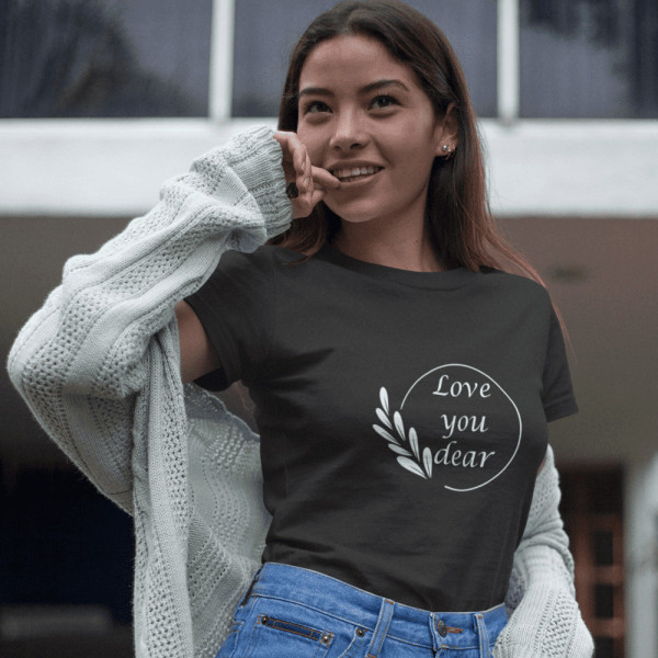 Sieviešu T-krekls "Love you dear"